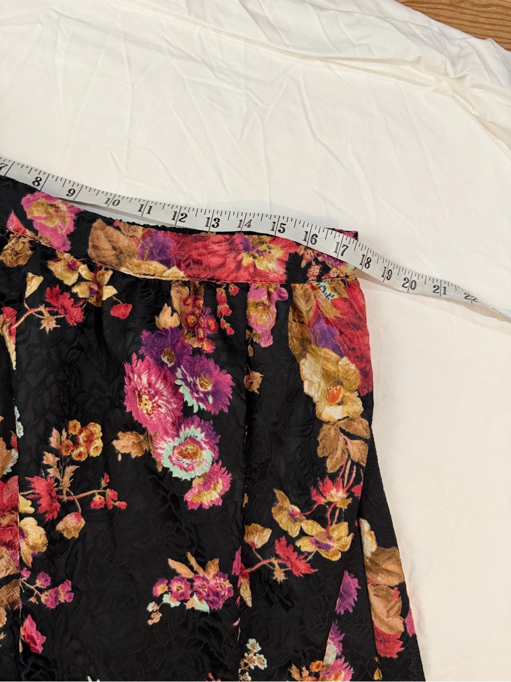 NWT MAEVE The Jacie Floral Jacquard Midi Skirt Black Anthropologie XL - Picture 12 of 15